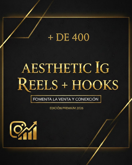 Pack + 400 Reels editables en Canva + HOOKS